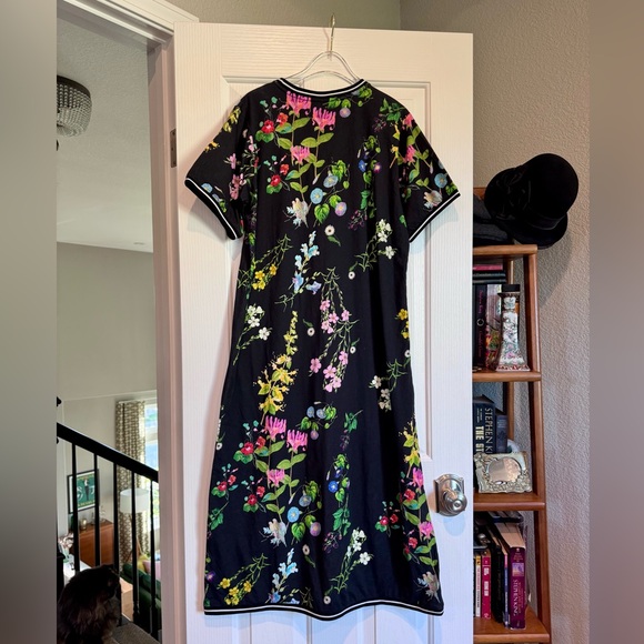 NWT Cynthia Rowley Botanical Tee Floral Black Dress 100% Cotton - XL - $198 Rtl - Picture 6 of 12